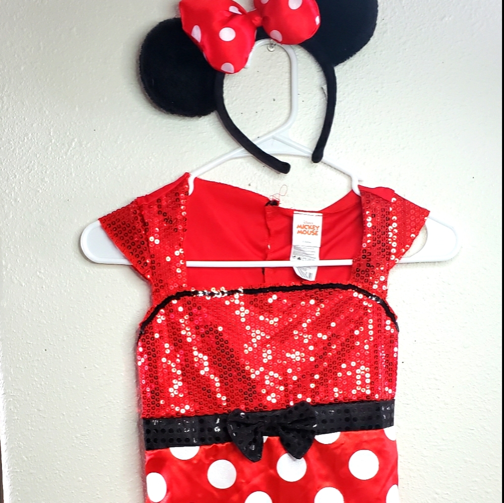 Disney Minnie Mouse Red Dress with Ears
